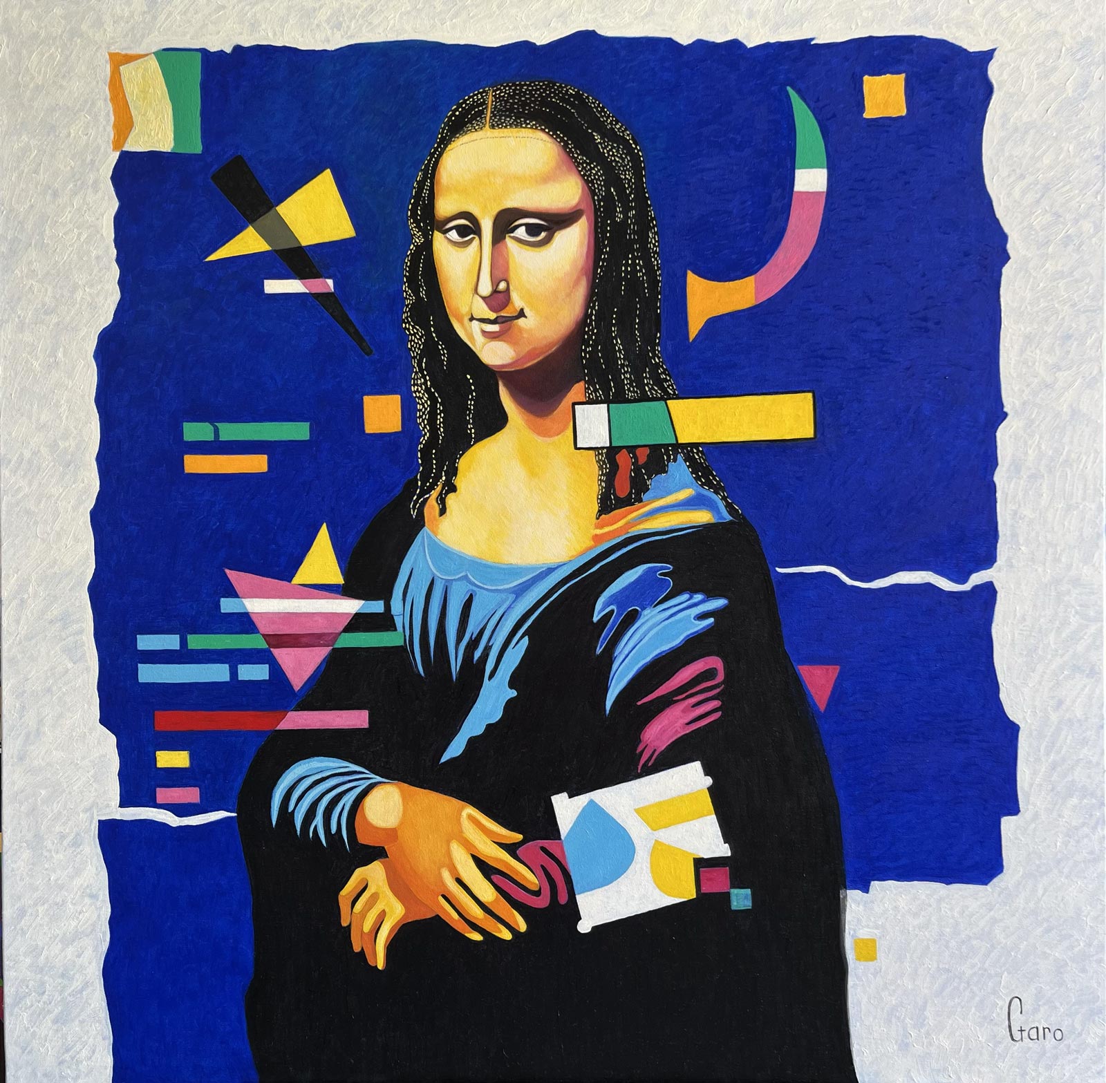 Joconde revisitée, style Kandinsky et cubisme