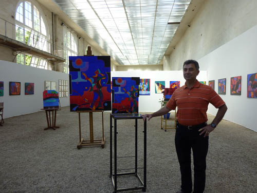 Vernissage de l'exposition du Sénat, œuvres de Garo