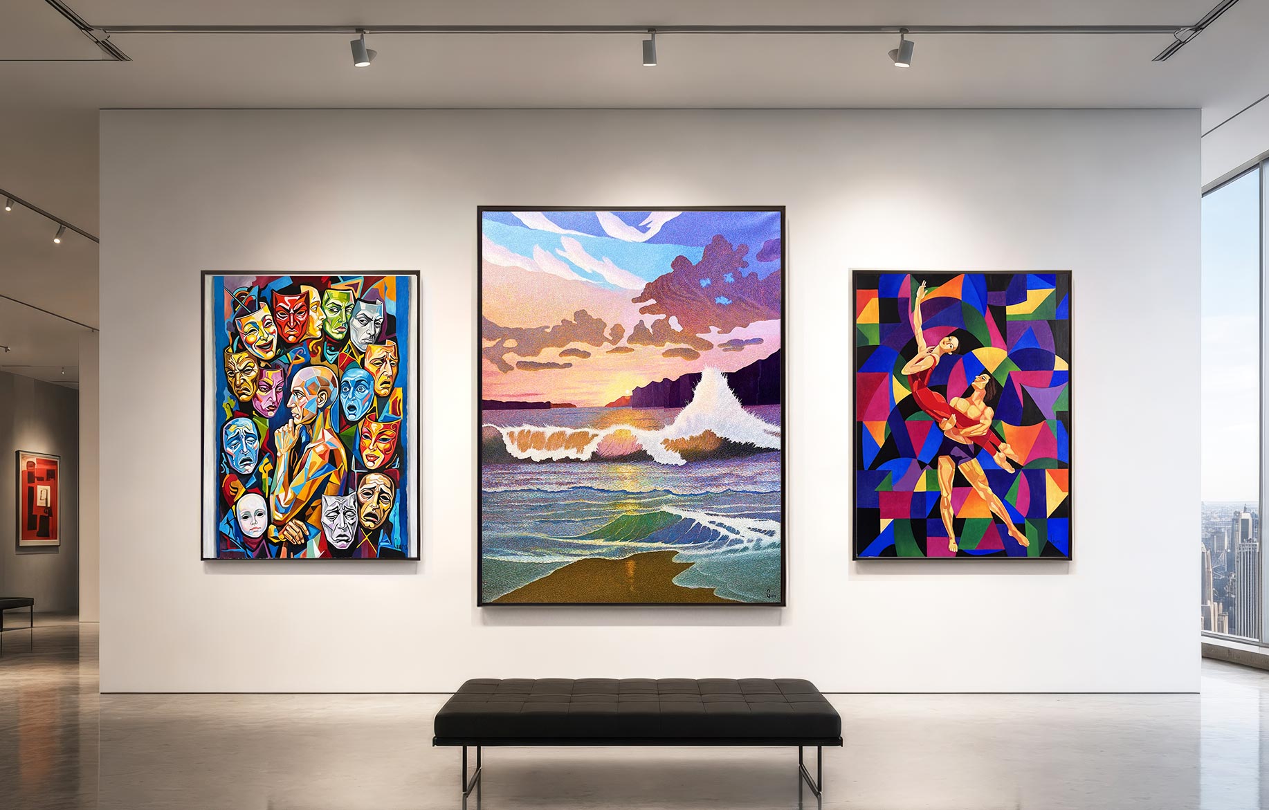 Œuvres de Garo exposées en galerie